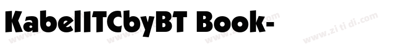 KabelITCbyBT Book字体转换
